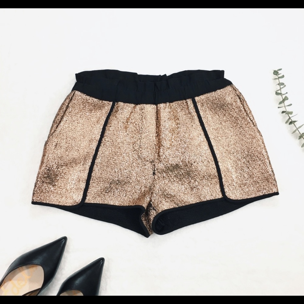 Lux Gold Shorts